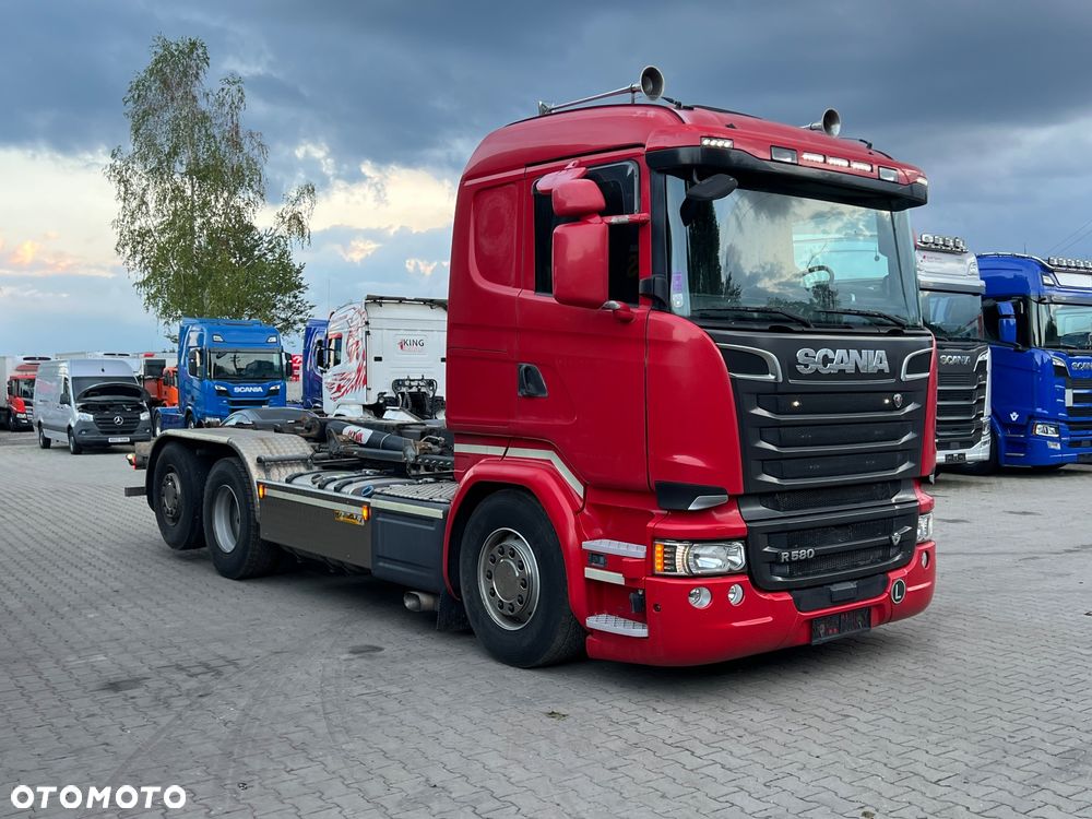 Scania R580 v8 Hakowiec multi lift huan łamany z Niemiec idealny stan cały na poduszkach Aso scania - 2