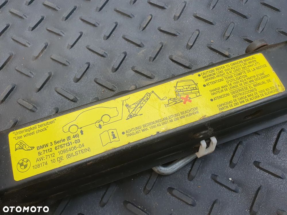 BMW 3 E46 PODNOŚNIK SAMOCHODOWY LEWAREK FABRYCZNY 1050KG 6757131 10817410DE BILSTEIN POSIADAM 2 SZT - 5