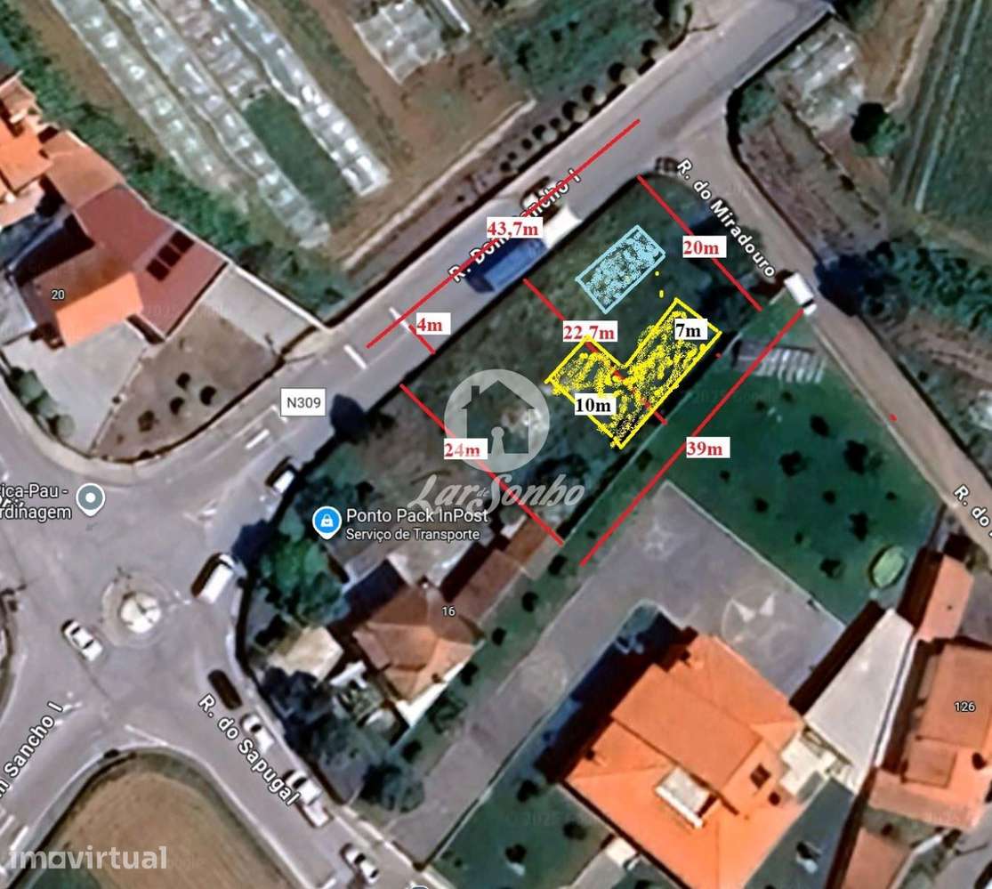 Terreno de construção p/ moradia individual com 861m2 em Fradelos - Grande imagem: 5/15