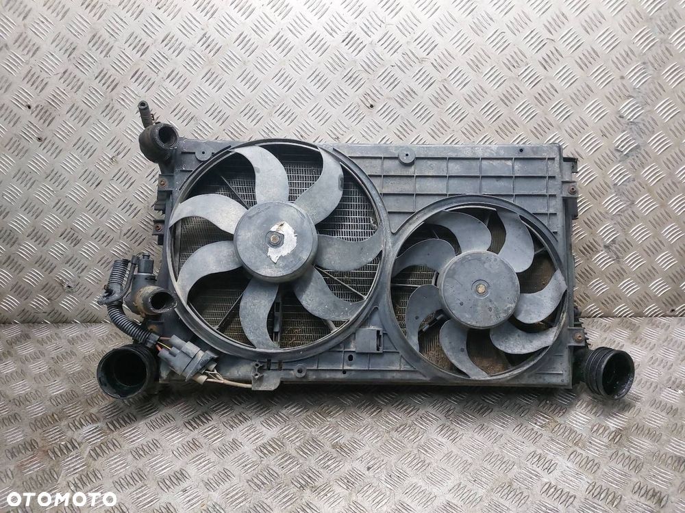 CHŁODNICE KOMPLET + WENTYLATOR VOLKSWAGEN CADDY III 1.9 TDI - 1