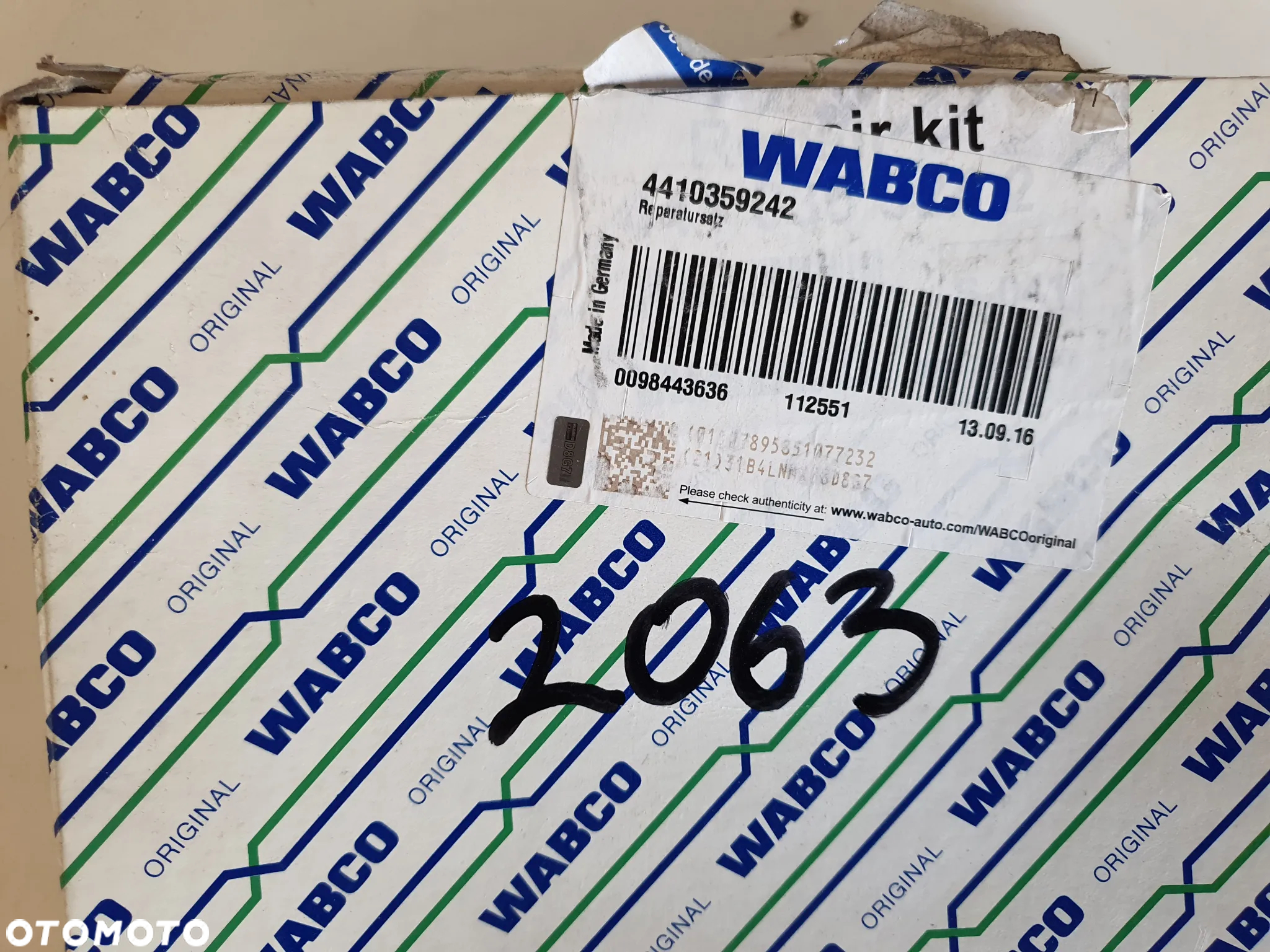 Czujnik kątowy ABS Iveco Stralis Wabco 4410359242 - 5