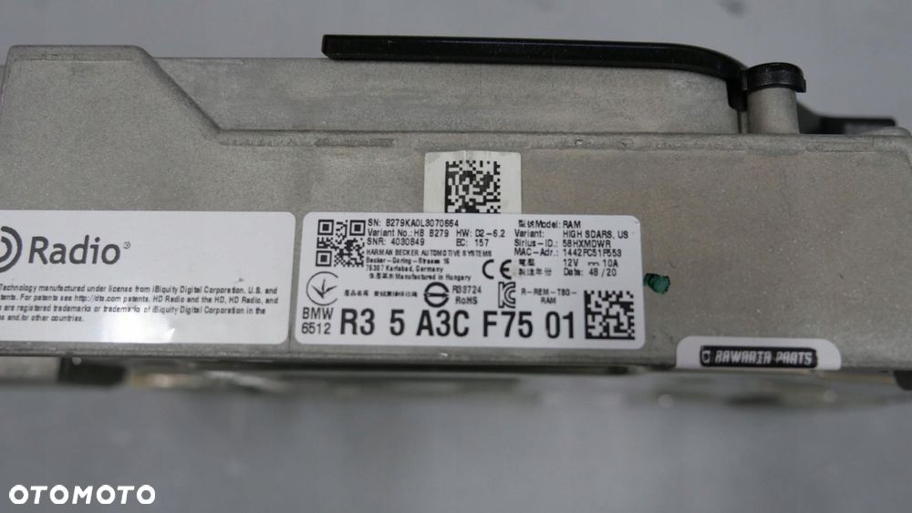 bmw f44 nagłośnienie harman kardon wzmacniacz głośniki wiązka półka komplet - 9