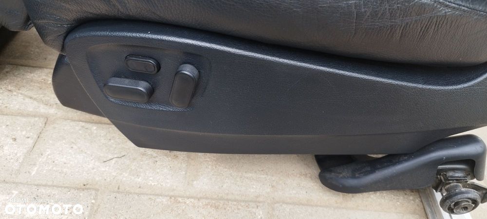 Fotel Fotele RECARO Zestaw Czarna Skóra Grzanie Tył Przód Audi A6 S6 C5 Kombi Części Blask Gołdap - 12