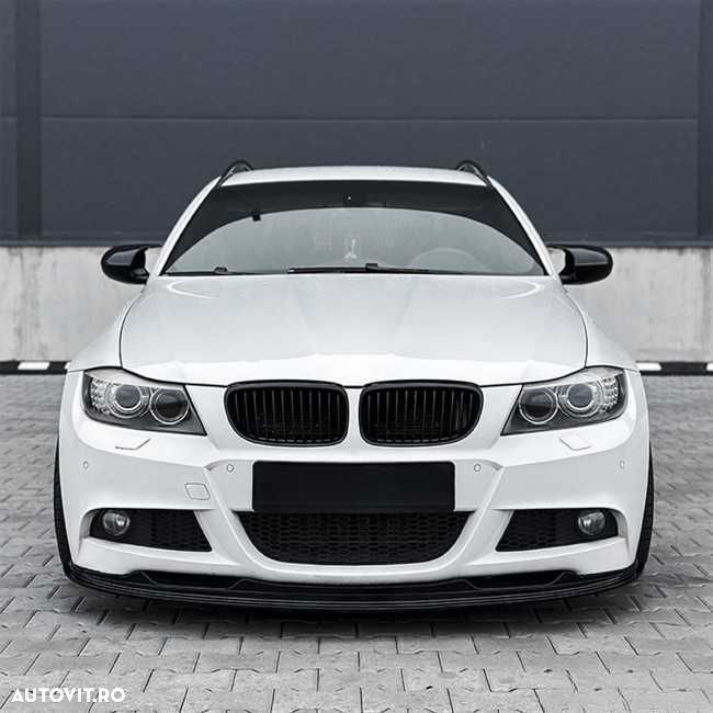 Set Grile Bara Fata Nari BMW E90 E91 2009-2012, Negru Lucios, Produse NOI - 6