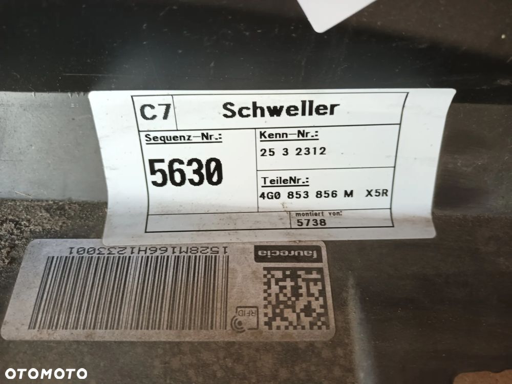AUDI A6 C7 4G lift 2017 SEDAN próg Listwa progowa zewnętrzna kolor LY9T 30km idealne - 3