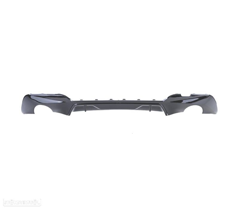 DIFUSOR DUPLA SAIDA BMW G20 G21 LOOK M PERFORMANCE 18- PRETO BRILHO - 2