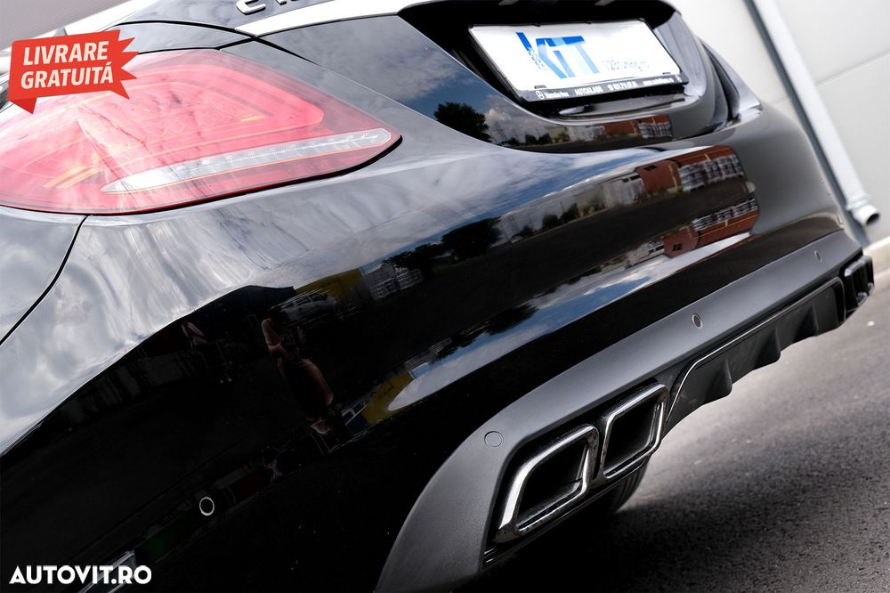 Difuzor Bara Spate cu Ornamente Evacuare Mercedes C-Class W205 S205 (2014-up) C63 - livrare gratuita - 19