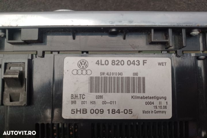 Comanda clima 4L0820043F 4L0820043F Audi Q7 4L [facelift] [2008 - 201 - 4