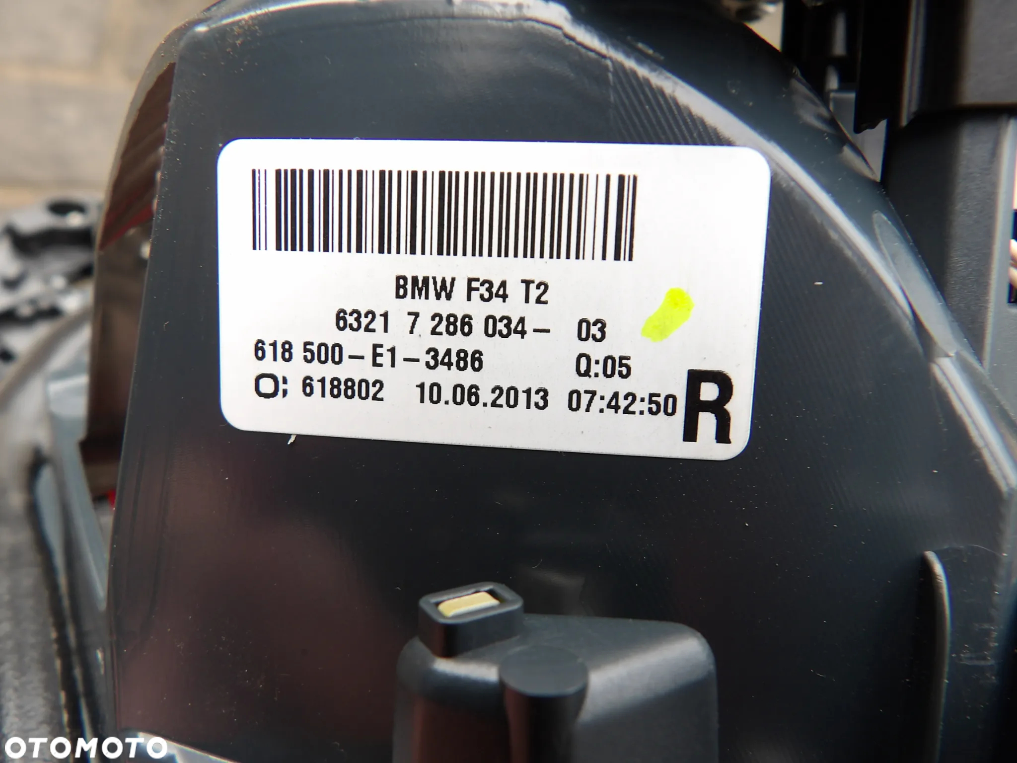 BMW - F34 - PRZED LIFT - LAMPY TYLNE - KOMPLET - EUROPA - 7286033  7286034  7286038  7286037 - 7