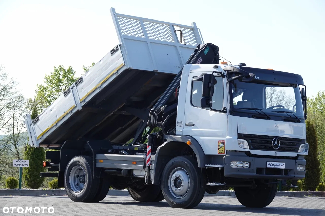 Mercedes-Benz ATEGO 16.24 / 4X4 / WYWROTKA + HDS HIAB 111 BS-2  / PILOT /  ROTATOR /MANUAL - 9