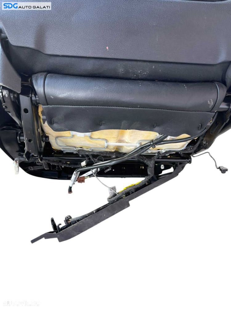 Scaun Piele Neagra cu Incalzire Stanga Fata Sofer BMW Seria 5 F10 F11 2009 - 2017 Cod 52107234966 52107266345 52109144893 52107230648 [B4800] - 13