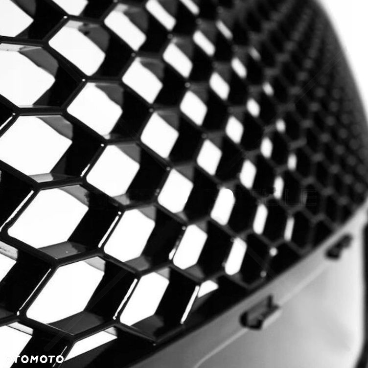AUDI A4 B7 ATRAPA GRILL ŚRODKOWA CZARNA RS LOOK - 7