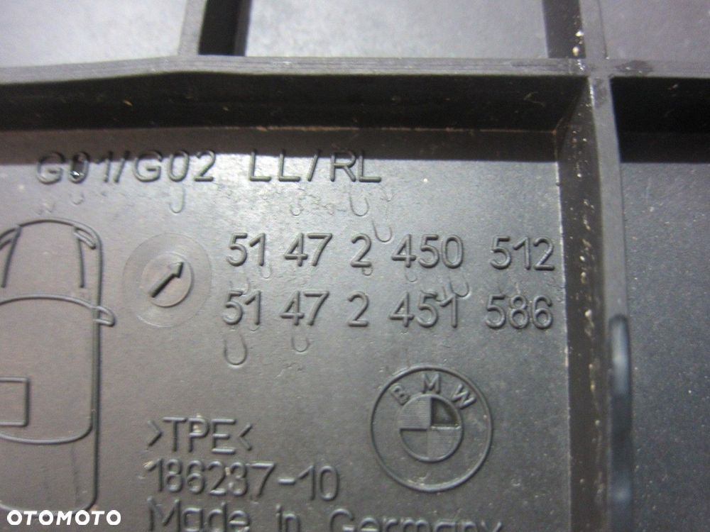 BMW X3 G01 DYWANIKI PODŁOGOWE GUMOWE CZARNE 51472450511 51472451585 - 14