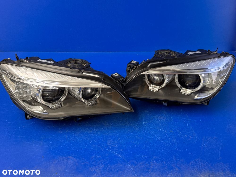 LAMPY BI XENON BMW F01 F02 DYNAMIC SKRETNE KOMPLETNE BDB EU - 1
