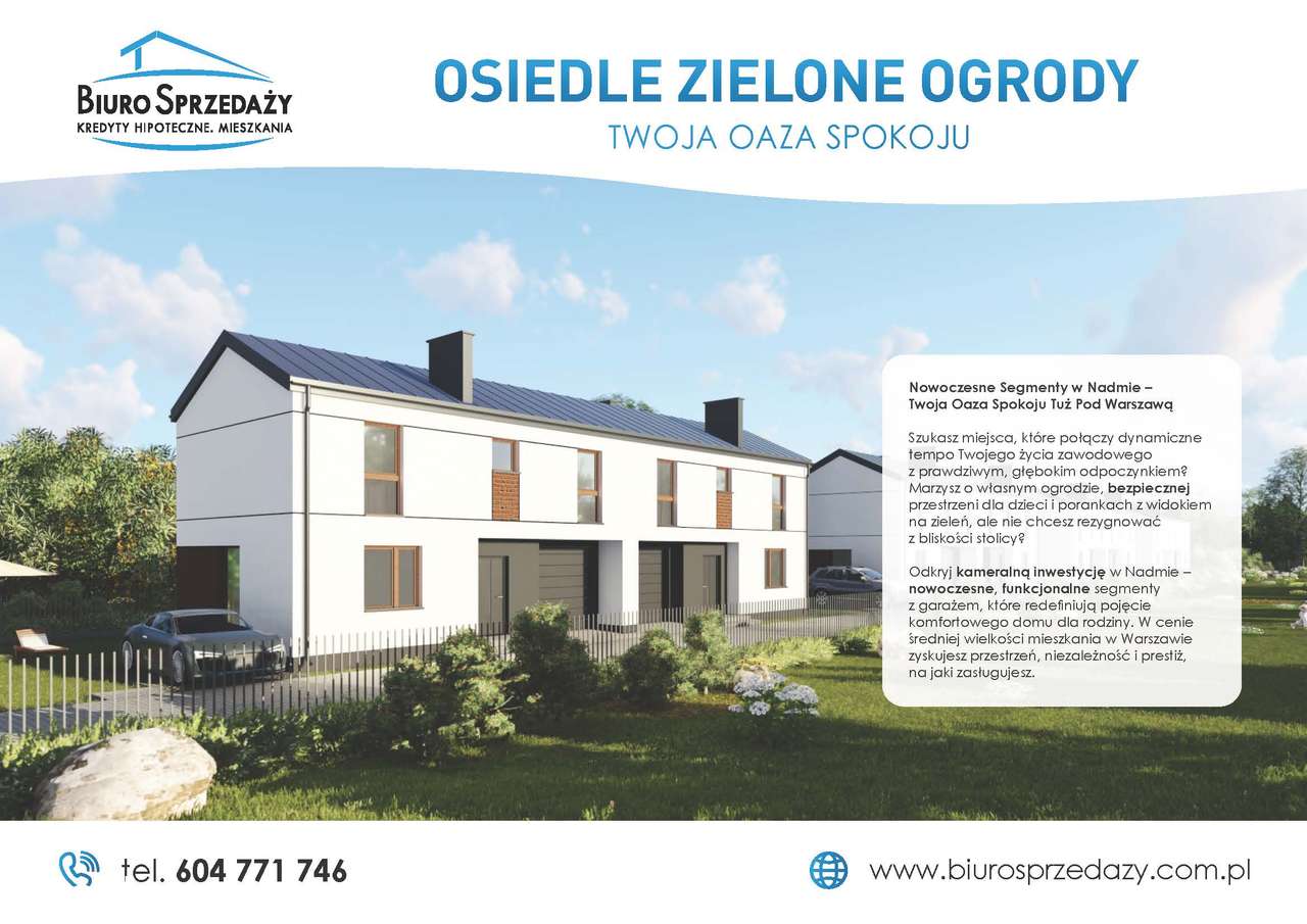 KOMPAKTOWA POŁÓWKA BLIŹNIAKA Z GARAŻEM I ŁADNĄ DZIAŁKĄ - Pełny obrazek: 4/8
