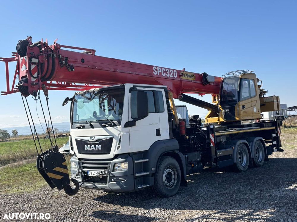 MAN TGS 26.429 Automacara Palfinger/Sany SPC 320, 2019, 1900KM, 920 ore macara, Sarcina 32 tone, inaltime 32+9m jib - 6
