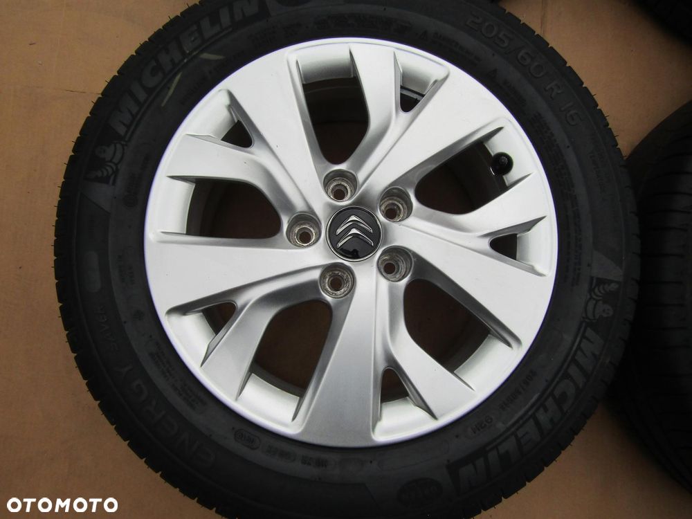 4x Felgi Aluminiowe Koła 16 Citroen C4 II Picasso Grand Berlingo III Peugeot Partner III 3 Opel Combo E 6,5 j 5x108 ET47 piasta 65,1 mm + Opony 205/60 16 Michelin Letnie - 9