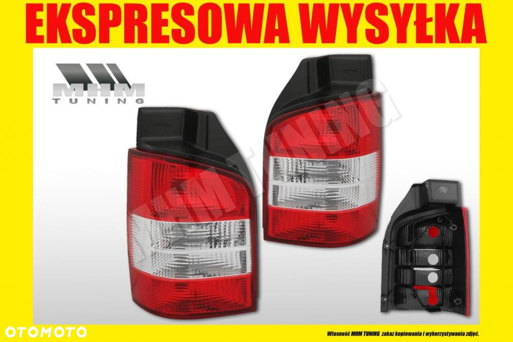 LAMPA TYL VW T5 7h5 TRANSPORTER MULTIVAN KLAPA 03- - 2