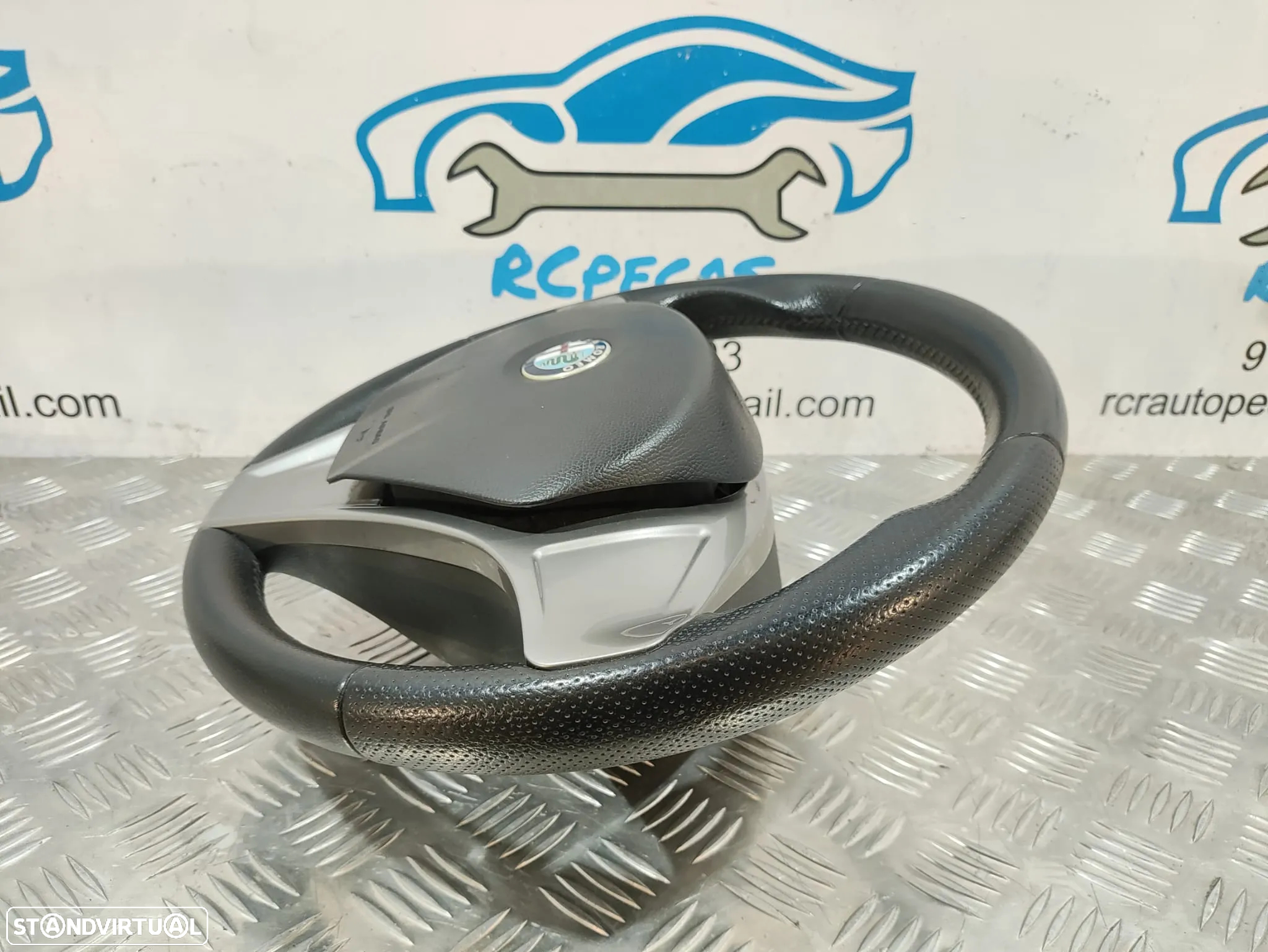 VOLANTE GUIADOR COMPLETO ALFA ROMEO MITO 955 PELE PERFURADA AIRBAG 71753934 D6100190234 1560891750 ALFA ROMEO GIULIETTA - 8