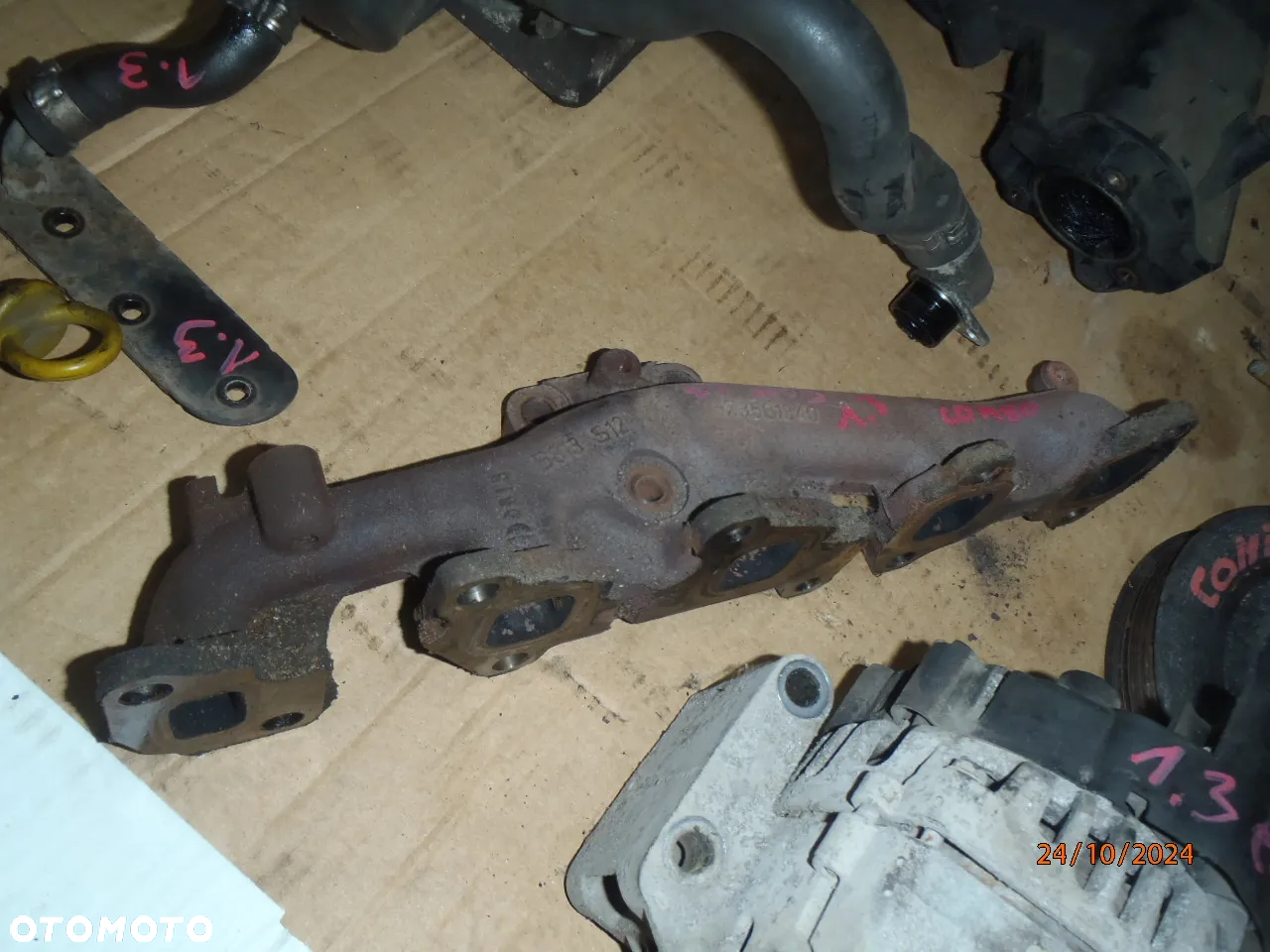 kolektor ssący alternator sprężarka sprzęgło docisk tarcza  dwumasa dwumas chłodniczka oleju opel corsa combo astra meriva 1.3 cdti - 36