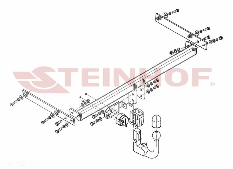 Wypinany hak holowniczy + Moduł 7 pin do Ford Fiesta 3/5 drzwi od 2008 do 2017 - 2