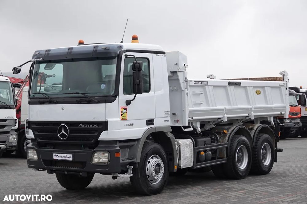 Mercedes-Benz ACTROS 3336 / 6x4 / CAMION BASCULANTE / BORDMATIC / HYDROBOARD / MEILLER KIPPER / EPS + AMBREIE / IMPORTAT - 7