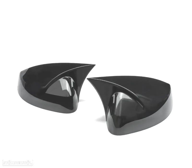 CAPAS DE ESPELHOS RETROVISORES AUDI A3 17-20 LOOK RS3 PRETO BRILHANTE - 3