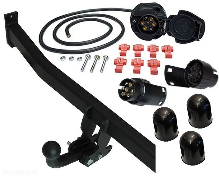 1700KG HAK HOLOWNICZY Z KULĄ ODKRĘCANĄ+WIĄZKA+7/13P HONDA CIVIC UFO 2006-2012 VIII 8 5/3d HB - 2