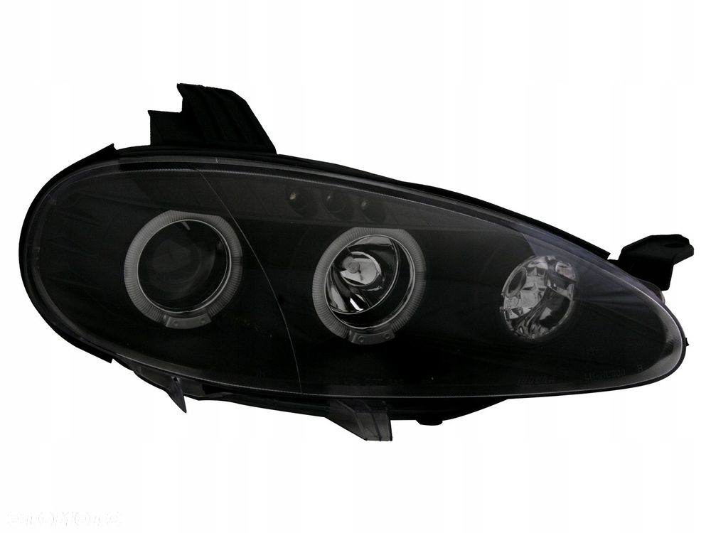 reflektory lampy kpl angel eyes ringi led czarne mazda mx5 miata nb lift - 2