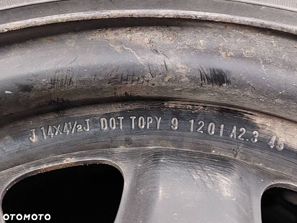 KOŁO ZAPASOWE ZAPAS 4x100 4,5Jx14 FI54,1 165/70R14 SUZUKI IGNIS TOYOTA - 6