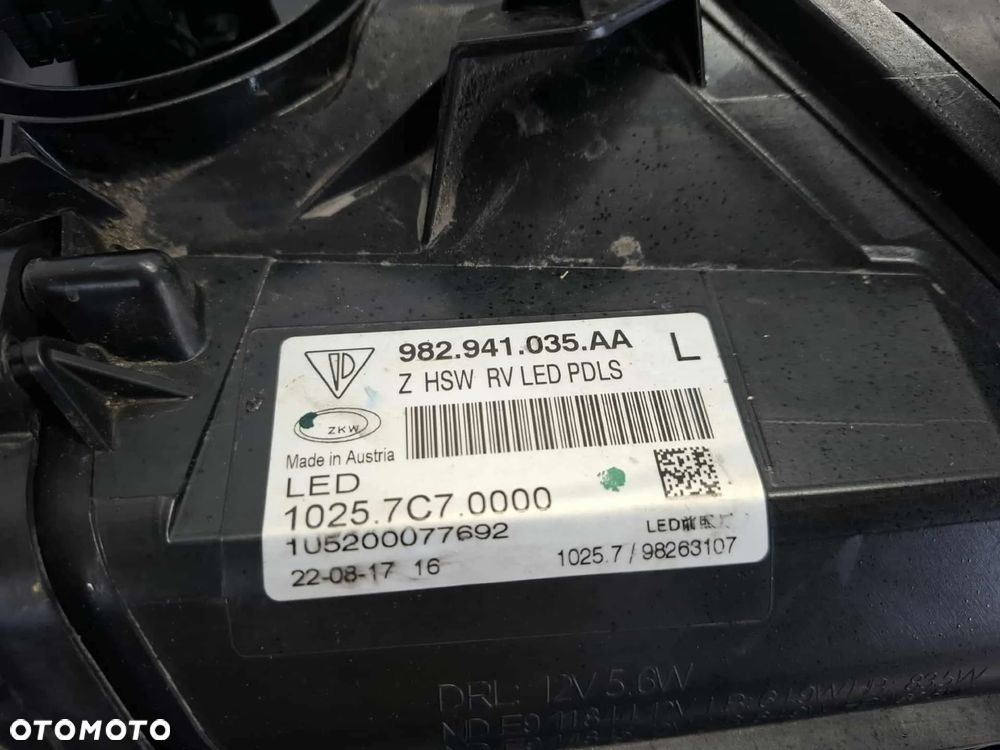 LAMPA LEWA PRZEDNIA PRZÓD FULL LED PORSCHE BOXSTER 718 982 CAYMAN 5nb941005b ŁADNA - 13