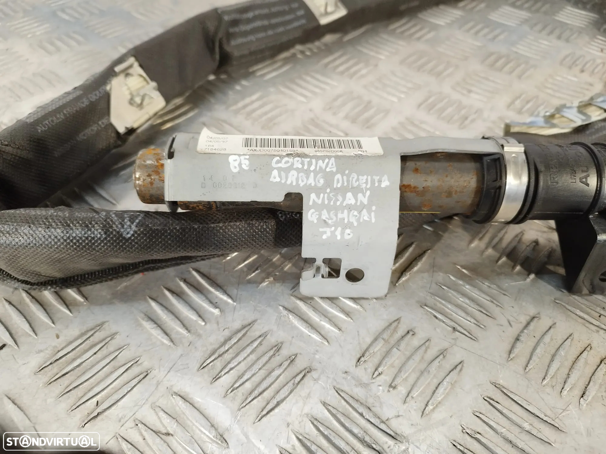 CORTINA AIRBAG DIREITA 985P0JD00A 985P0JD00A NISSAN QASHQAI / QASHQAI +2 I J10 NJ10 JJ10E - 5