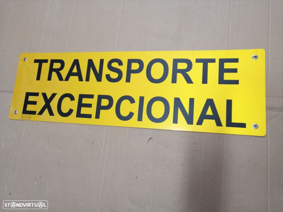 Placa de transporte Excepcional  ( NOVA ) - 2