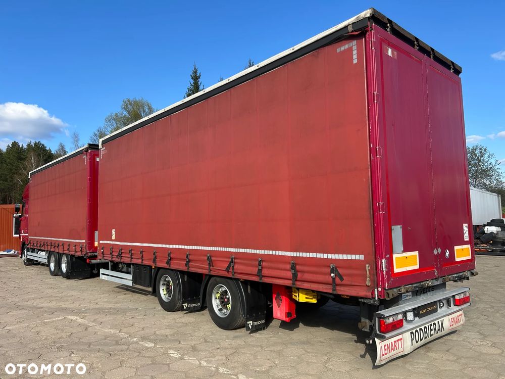 DAF XF 106 480 RETARDER / ZESTAW TANDEM / ALUFELGI / KONTRAKT SERWISOWY / 3 OŚ PODNOSZONA BLIŹNIAK / DAF + PRZYCZEPA / ZABUDOWY REDOS PODNOSZONY DACH / OSIE SAF / ŚWIATŁA LED / 2019 ROK !! - 4