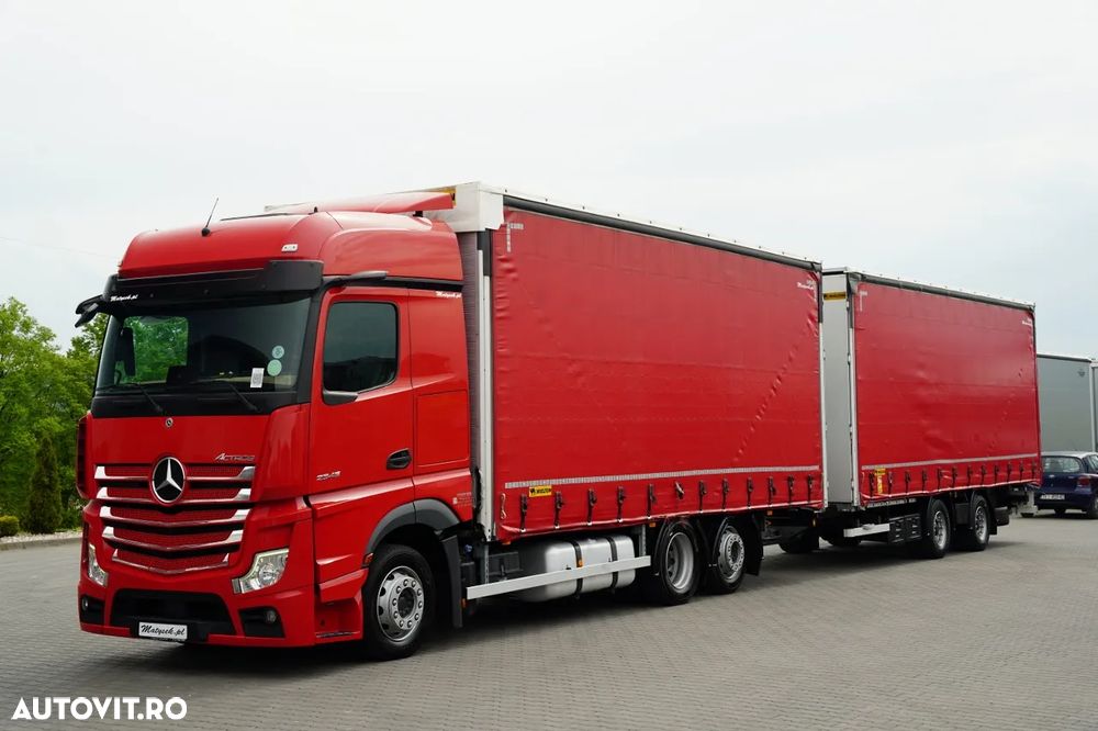 Mercedes-Benz ACTROS 2545 / TANDEM COMBINAT 120 M3 / TRANSIT / 6x2 / PUNTE RIDICATĂ / BIG SPACE / WIELTON / 2021 - 1