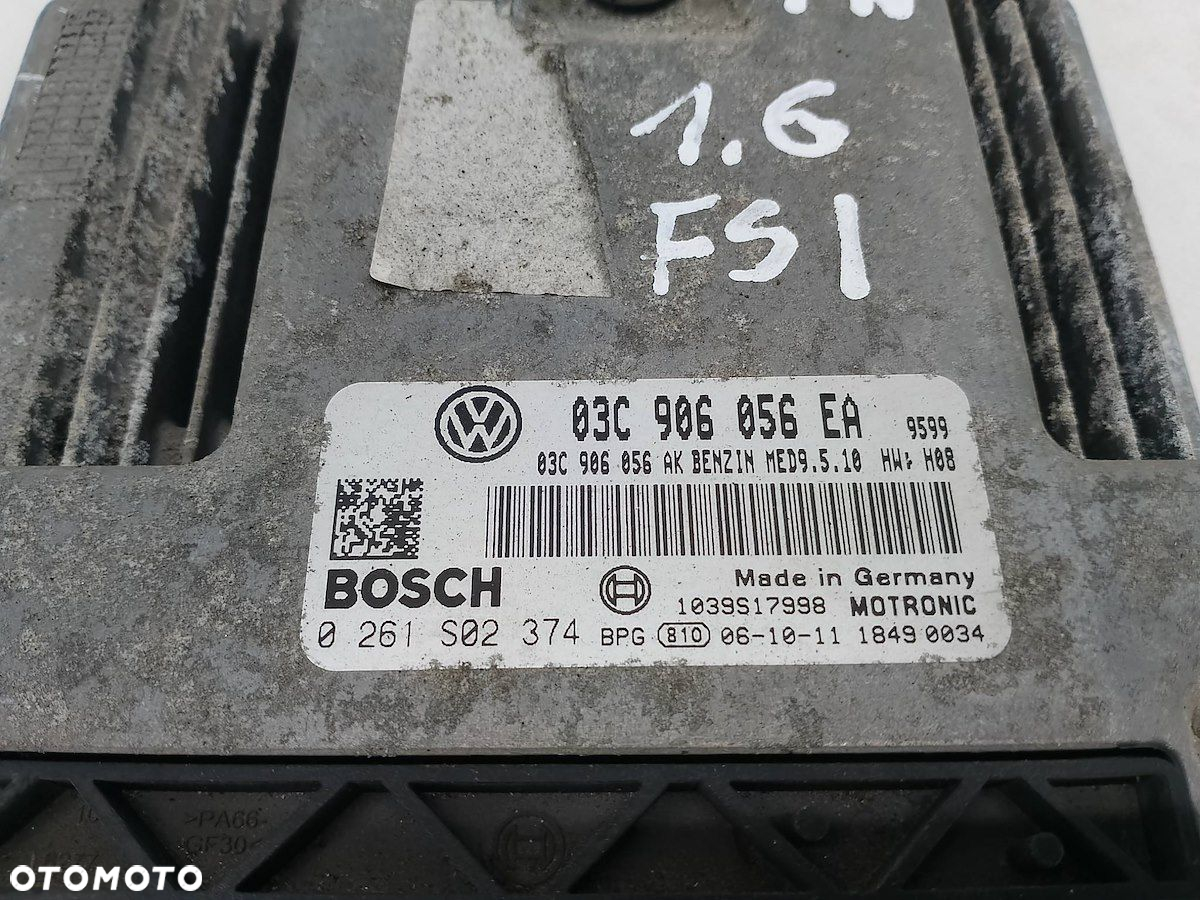 KOMPUTER, STEROWNIK VW EOS 03C906056EA 1039S17998 1.6 FSI - 6