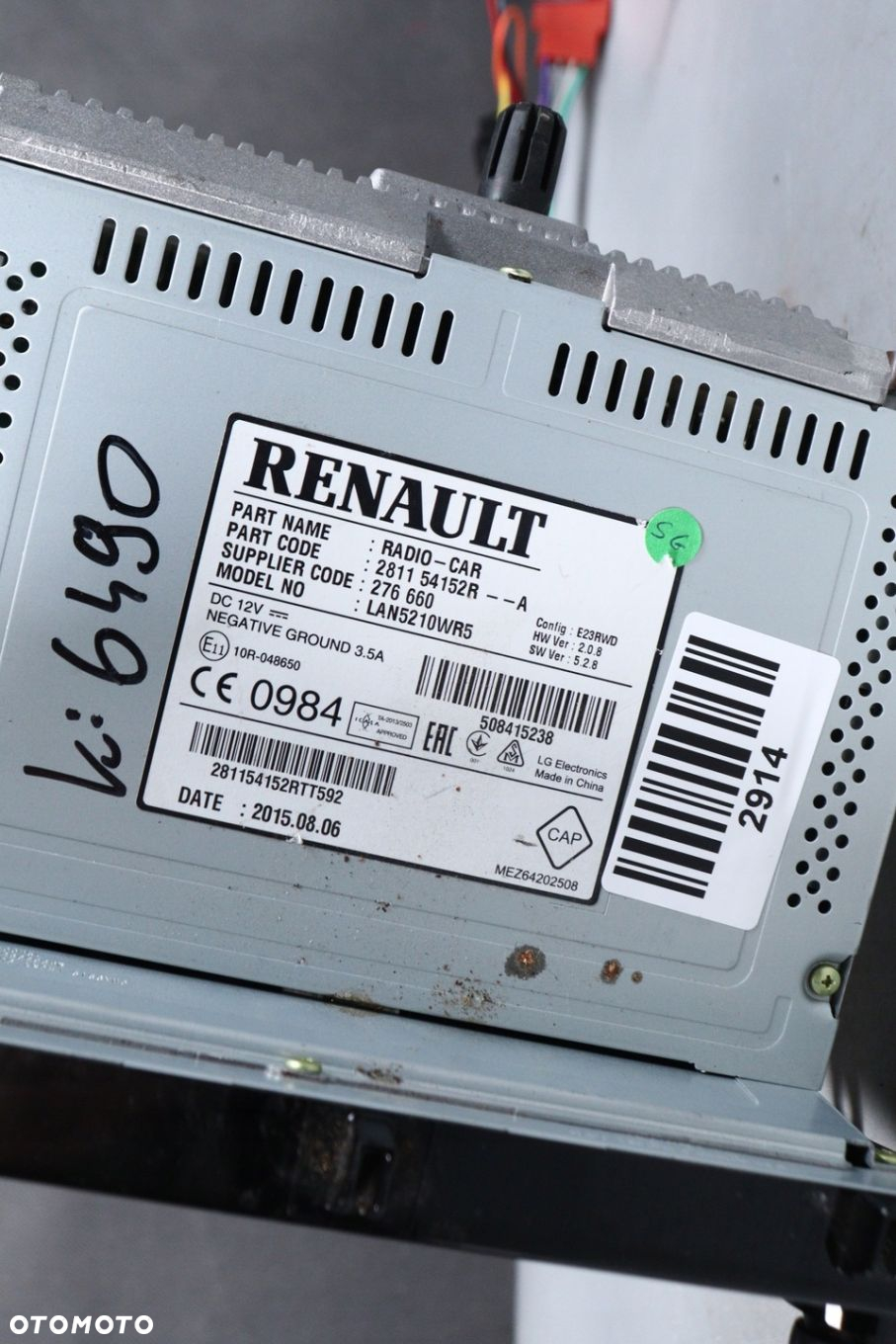 Radio nawigacja Renault Clio IV Media Nav Evolution PL  KOD - 9