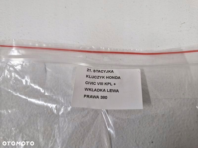 civic 8 viii stacyjka kluczyk wkładka zamka lewa prawa 39730-snb-e020-m2 - 6