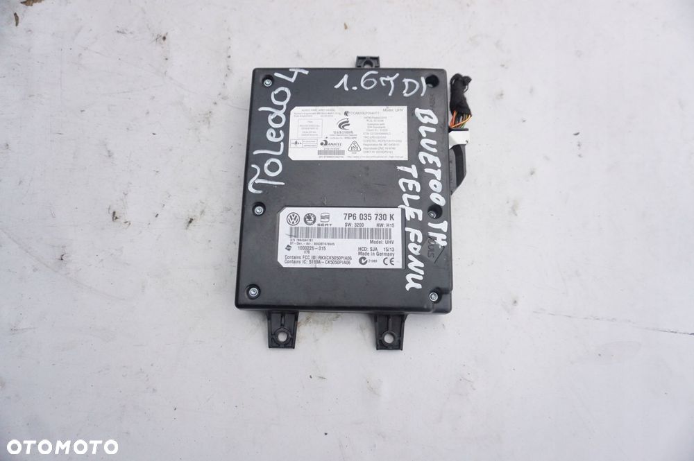 MODUŁ STEROWNIK BLUETOOTH 7P6035730K VOLKSWAGEN AUDI - 1
