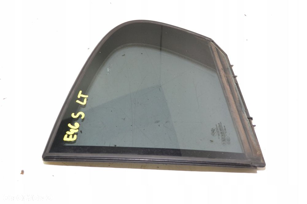 BMW E46 SEDAN SZYBA DRZWI TRÓJKĄT LEWY TYŁ LEWA TYLNA - 2
