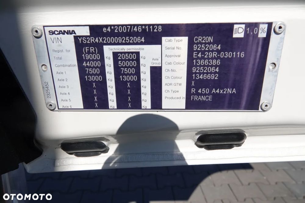 Scania R 450 / RETARDER / HYDRAULIKA / KLIMATYZACJA POSTOJOWA / OPONY 100% - 36