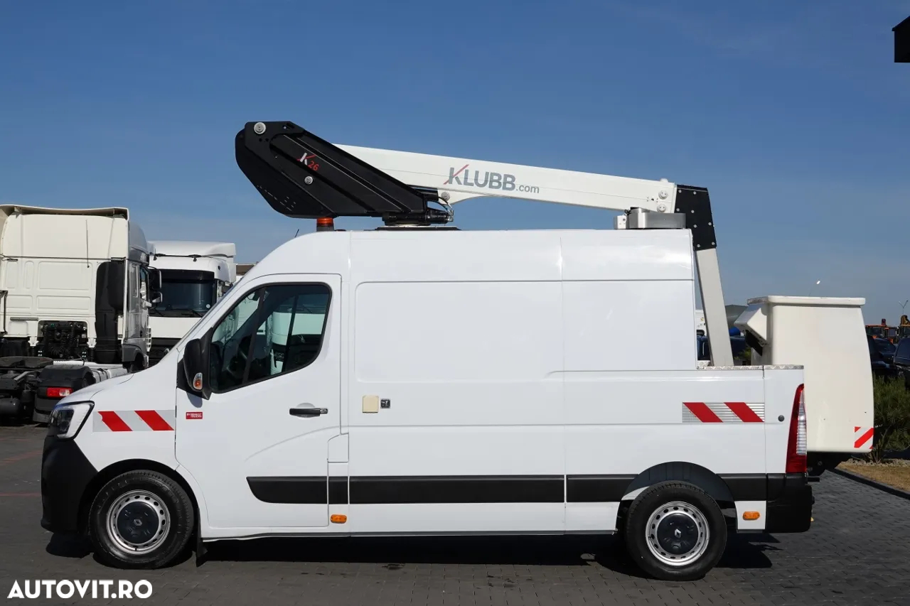 Renault MASTER / BASKET LIFT - 10 metri / 2021 / TABLA + LIFT / DUPA CONTRACTUL DE SERVICE / - 15