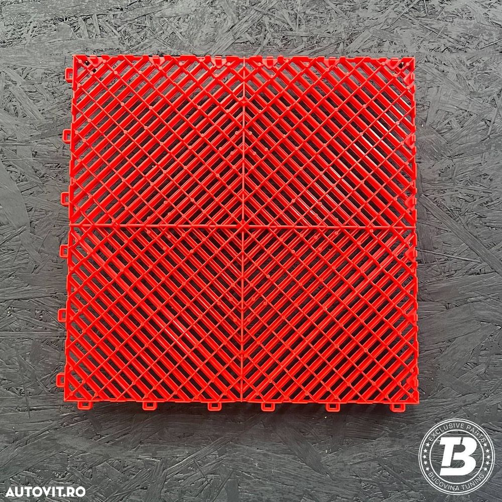 Pardoseala Modulara pentru Garaj si Ateliere Detailing - Rosu - 9