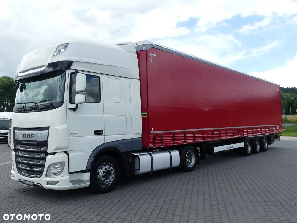 DAF XF 106.480 + KRONE FIRANKA / ZESTAW MEGA / OŚ PODNOSZONA / - 3