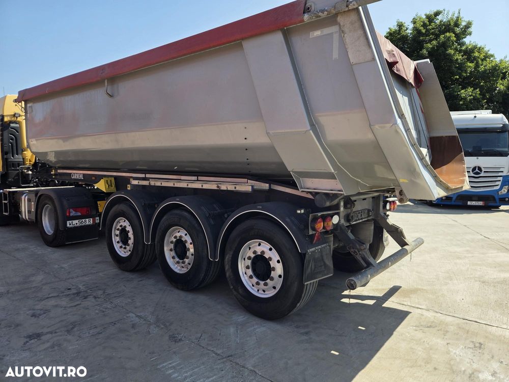 Carnehl Basculabila 28mc, 2021, MASA PROPIE 4,8tone, picioare detasabile,axa liftabila, Carte identitate RAR, RULATA NUMAI IN GERMANIA, jante Aluminiu, axe BPW, CA NOUA, anv 80% ok, cilindru HYVA, prelata, , posibilitate leasing 4 ani-PROMOTIE 21.900 EUR+Tva - 5