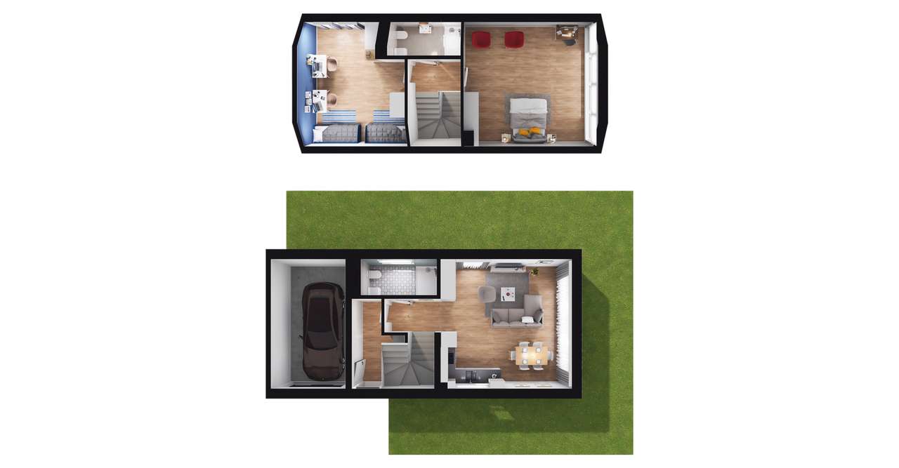 3-pokojowy dom 106m2 + ogródek Bez Prowizji - Pełny obrazek: 2/12