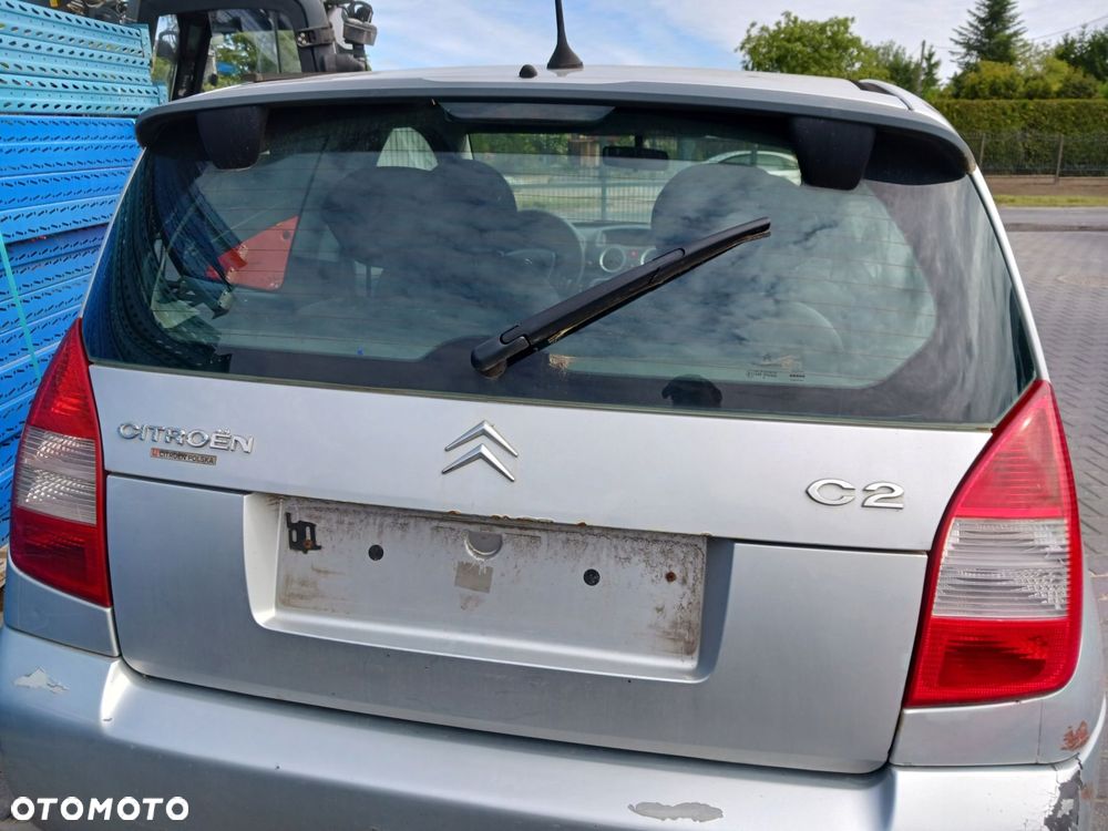 klapa burta tył bagażnika citroen c2 2005 rok srebrna ezrc - 1