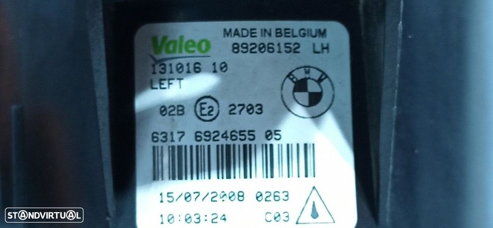 FAROL DE NEVOEIRO ESQUERDO BMW X5 (E70) 3.0D - 2