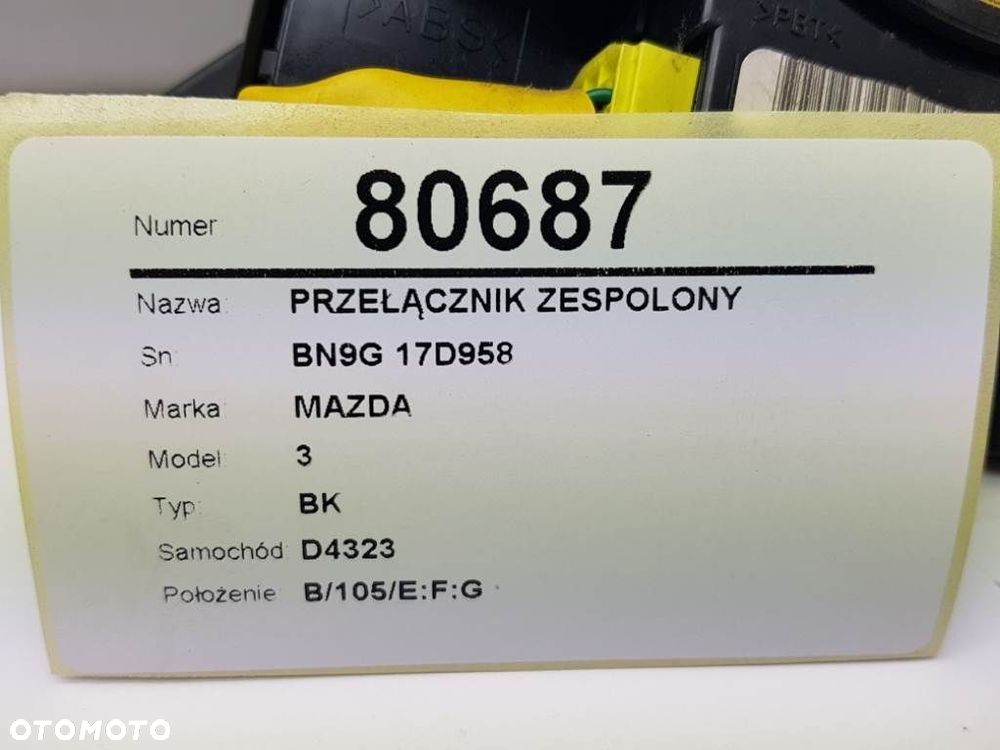 PRZEŁĄCZNIK ZESPOLONY 17D958 MAZDA 3 BK 2006 EU - 4