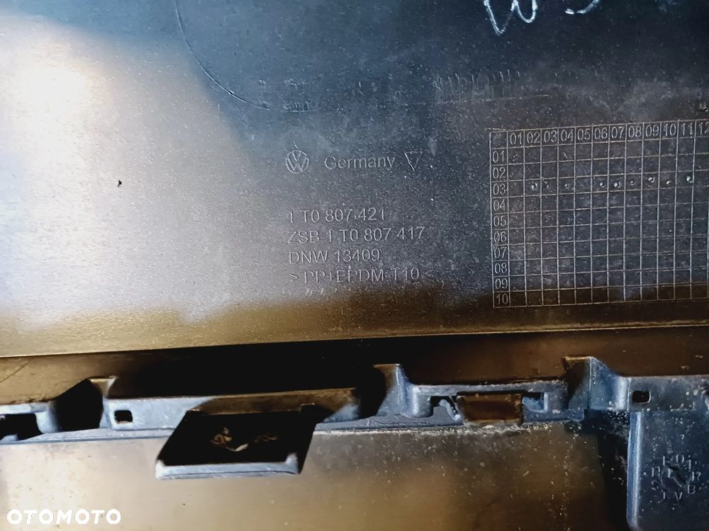 ZDERZAK TYŁ TYLNY PDC VW TOURAN I LAK. LL5M 1T0807421 NR15 - 8